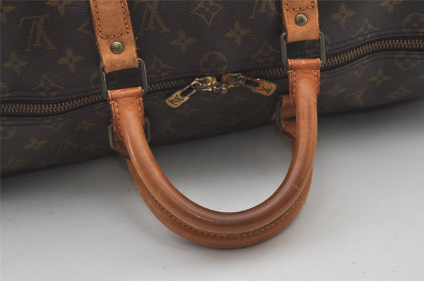 Authentic Louis Vuitton Monogram Keepall Bandouliere 50 M41416 Boston Bag 2042J