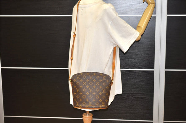 Authentic Louis Vuitton Monogram Drouot Shoulder Cross Body Bag M51290 LV 2042K