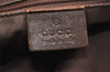 Authentic GUCCI Shoulder Hand Bag GG Canvas Leather 101292 Brown 2043K
