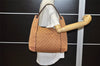 Authentic GUCCI Shoulder Hand Bag GG Canvas Leather 101292 Brown 2043K