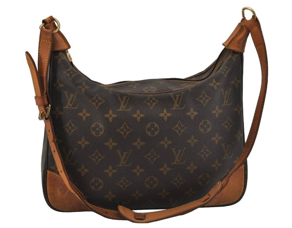 Authentic Louis Vuitton Monogram Boulogne 30 Shoulder Cross Bag M52165 LV 2044J