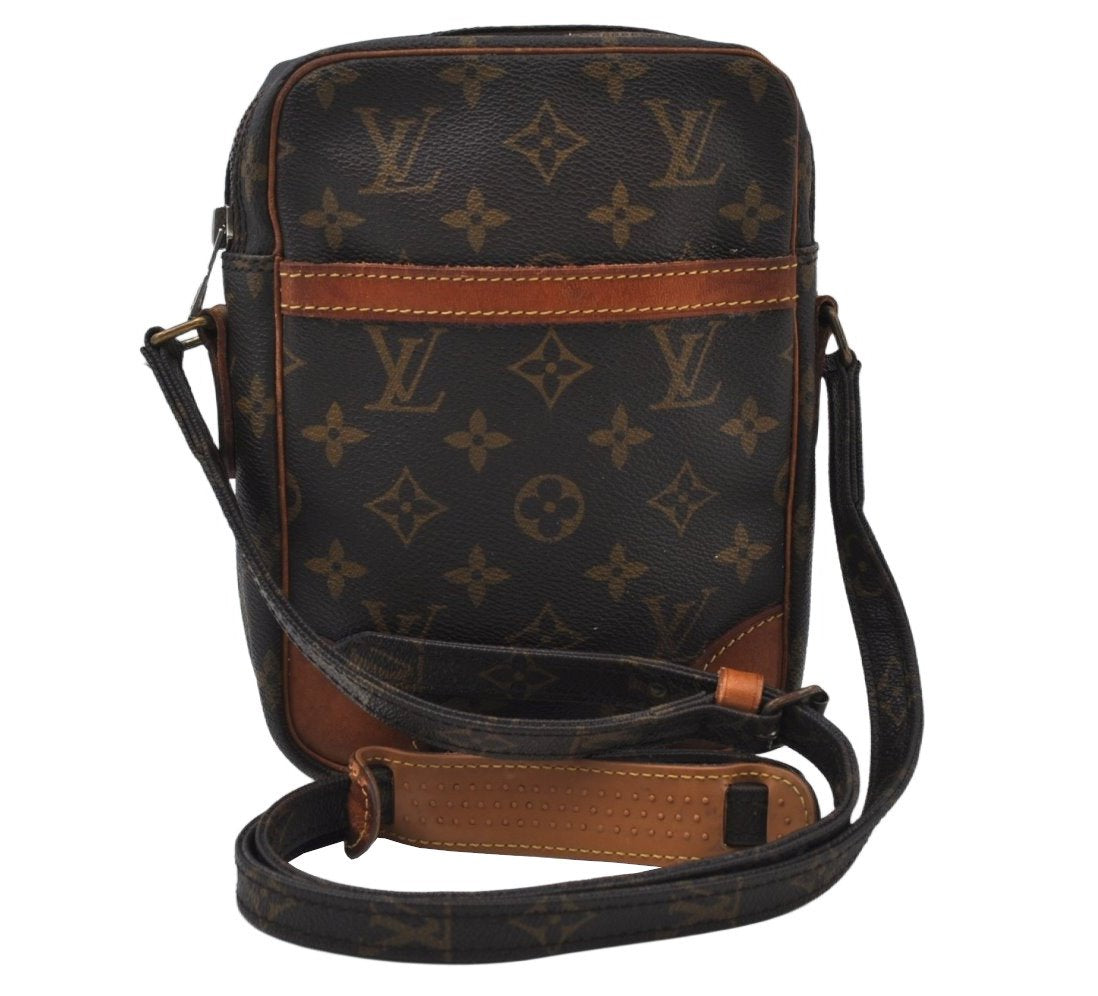 Authentic Louis Vuitton Monogram Danube Shoulder Cross Body Bag M45266 LV 2045I