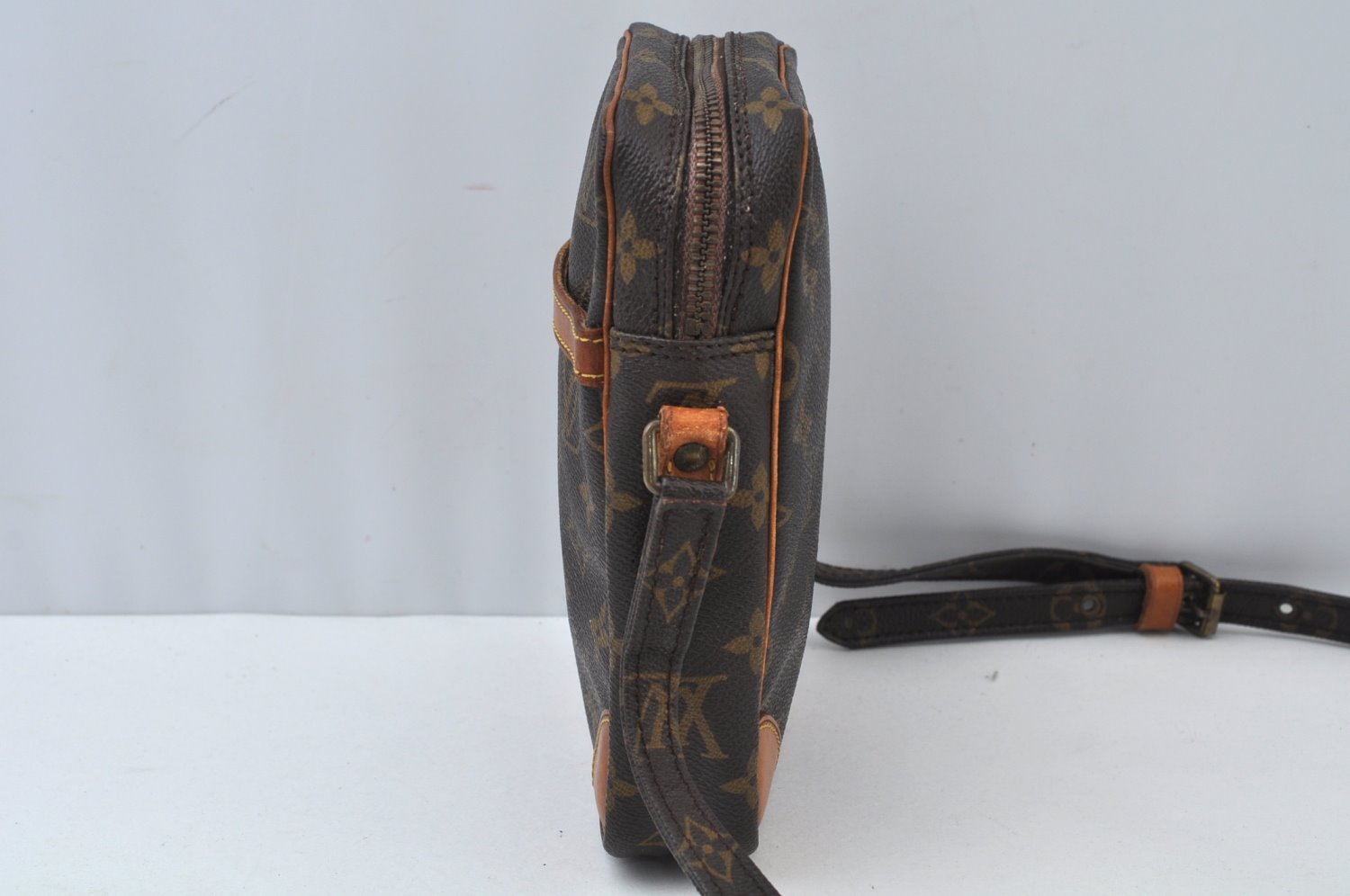 Authentic Louis Vuitton Monogram Danube Shoulder Cross Body Bag M45266 LV 2045I