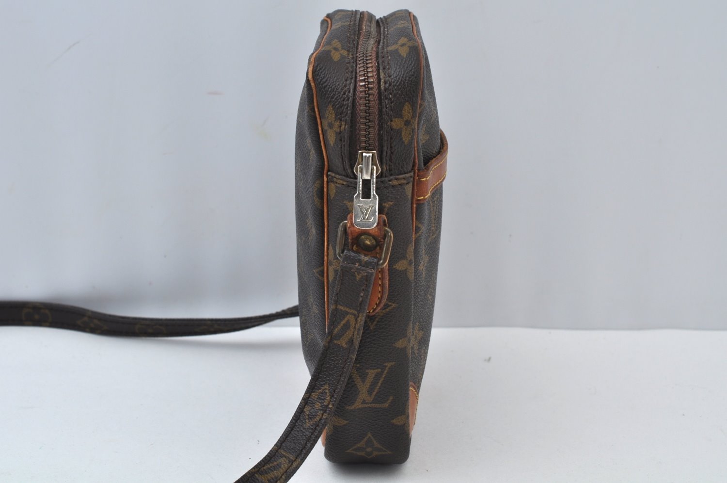 Authentic Louis Vuitton Monogram Danube Shoulder Cross Body Bag M45266 LV 2045I