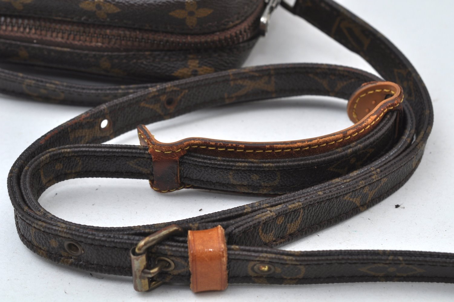 Authentic Louis Vuitton Monogram Danube Shoulder Cross Body Bag M45266 LV 2045I