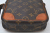 Authentic Louis Vuitton Monogram Danube Shoulder Cross Body Bag M45266 LV 2045I