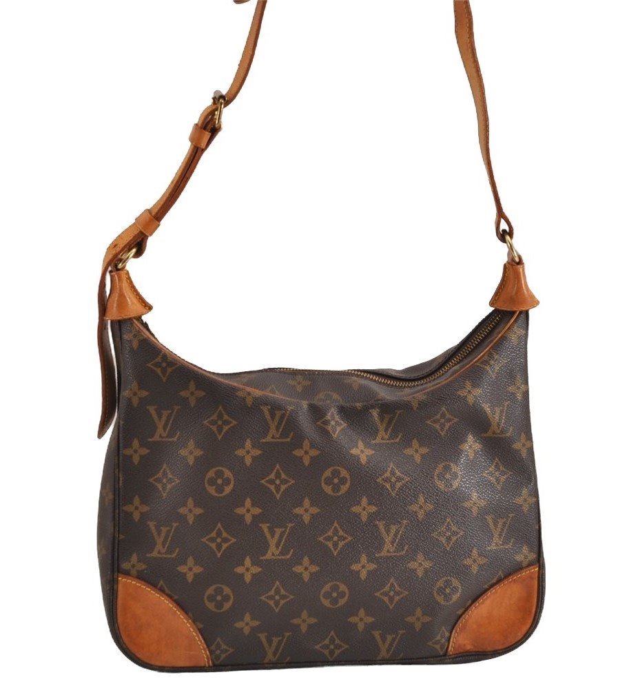 Authentic Louis Vuitton Monogram Boulogne 30 Shoulder Cross Bag M52165 LV 2045J
