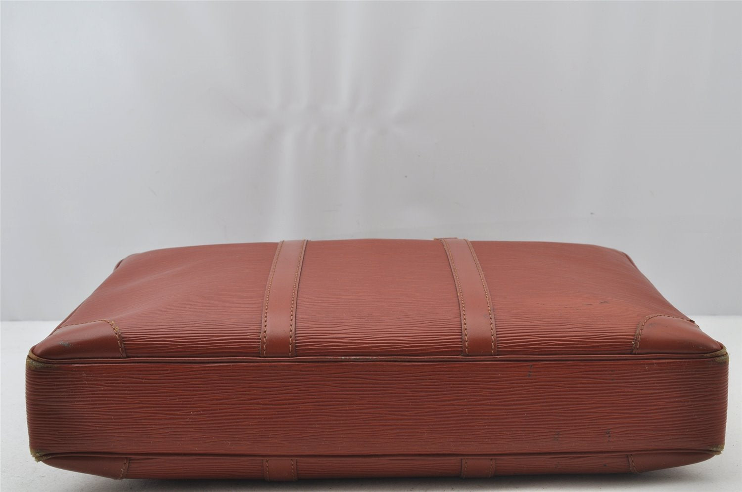 Authentic Louis Vuitton Epi Porte Documents Voyage Briefcase M54473 Brown 2046J