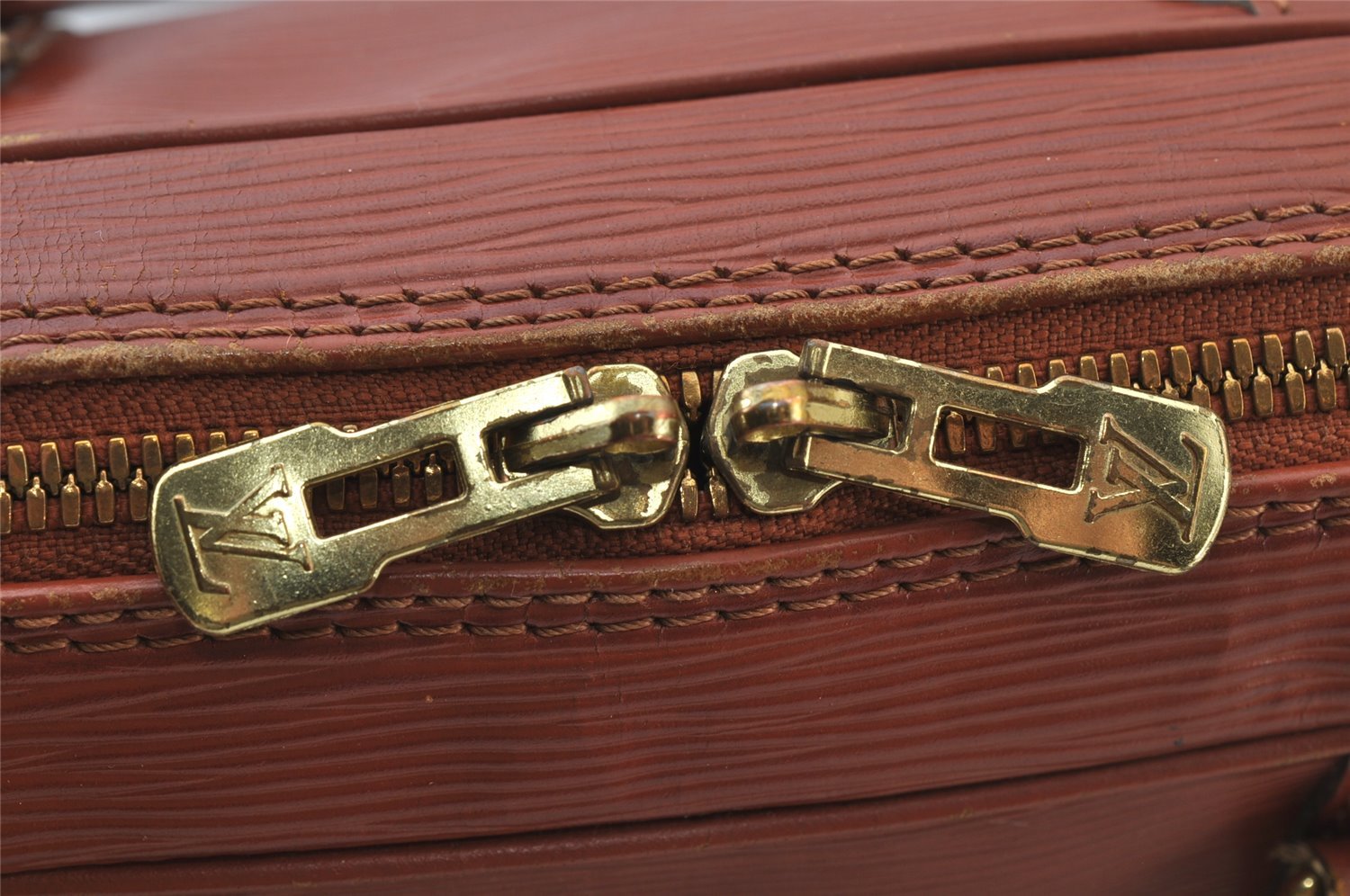 Authentic Louis Vuitton Epi Porte Documents Voyage Briefcase M54473 Brown 2046J