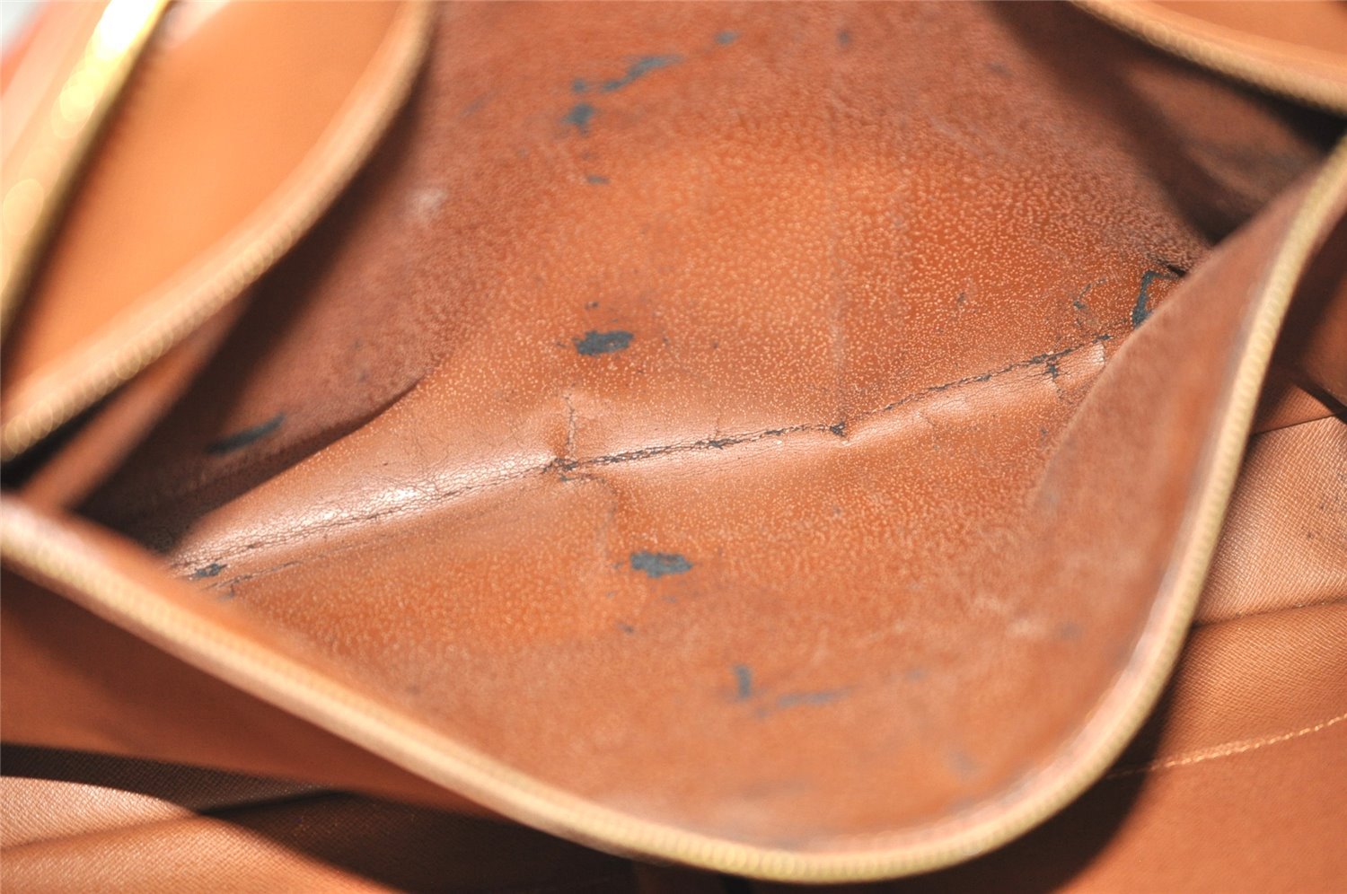 Authentic Louis Vuitton Epi Porte Documents Voyage Briefcase M54473 Brown 2046J