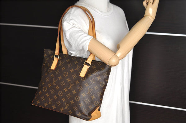Authentic Louis Vuitton Monogram Cabas Piano Shoulder Tote Bag M51148 LV 2048I