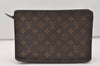 Authentic Louis Vuitton Monogram Pochette Homme Clutch Hand Bag M51795 LV 2049J
