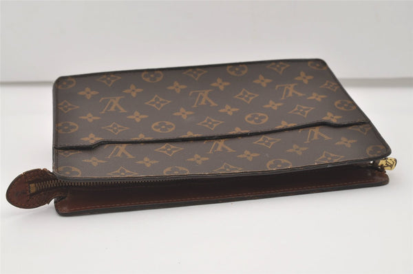Authentic Louis Vuitton Monogram Pochette Homme Clutch Hand Bag M51795 LV 2049J