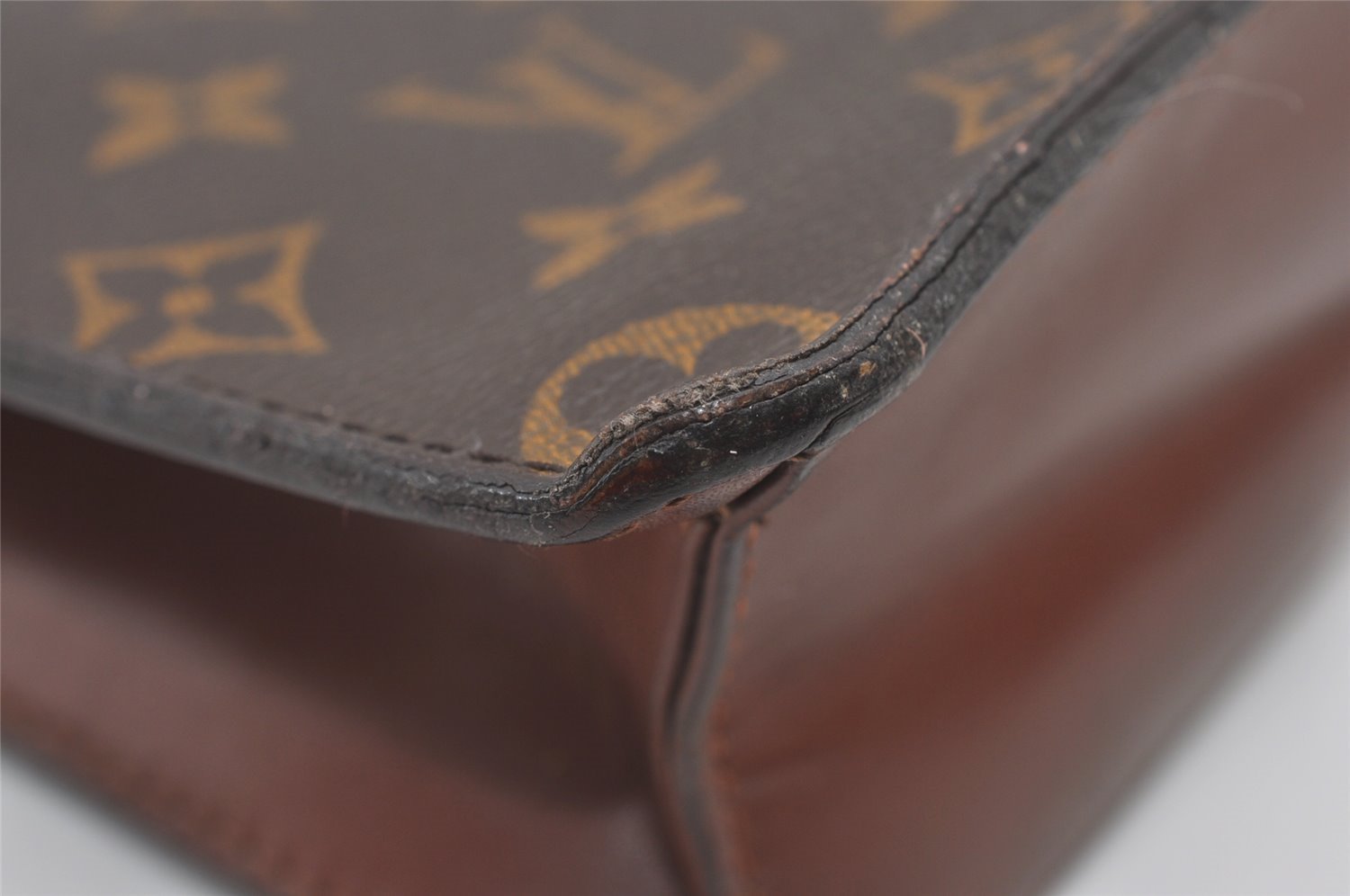 Authentic Louis Vuitton Monogram Pochette Homme Clutch Hand Bag M51795 LV 2049J