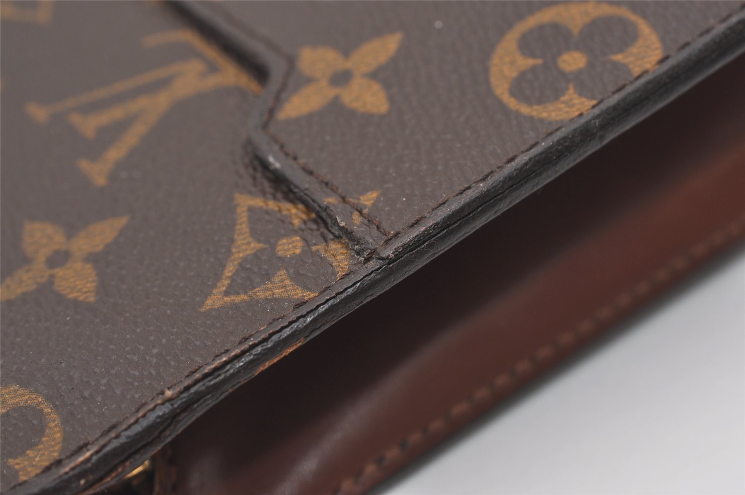 Authentic Louis Vuitton Monogram Pochette Homme Clutch Hand Bag M51795 LV 2049J