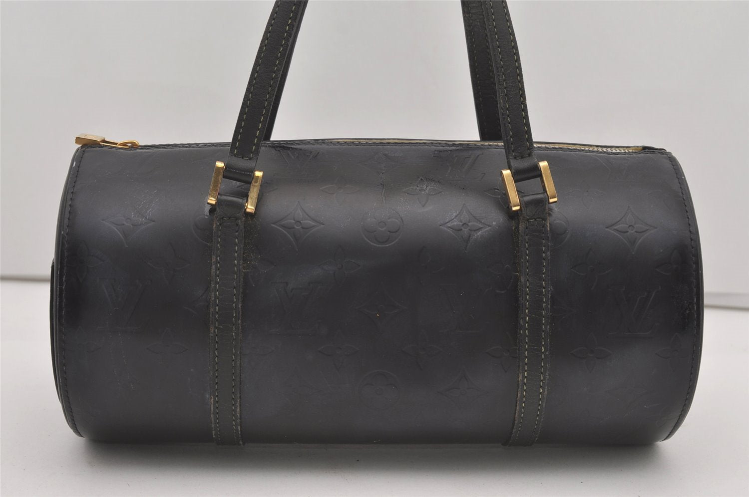 Authentic Louis Vuitton Vernis Bedford Hand Bag Purse Black M91131 LV 2050J