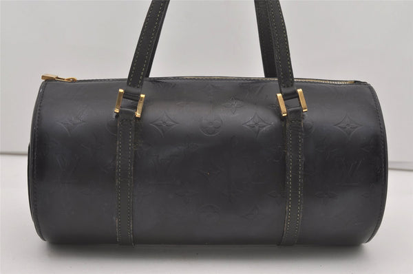 Authentic Louis Vuitton Vernis Bedford Hand Bag Purse Black M91131 LV 2050J