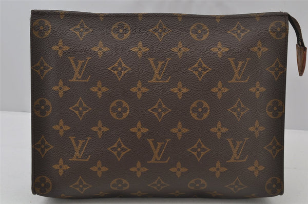 Authentic Louis Vuitton Monogram Poche Toilette 26 M47542 Cosmetics Pouch 2051J