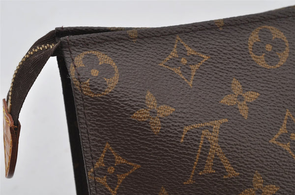 Authentic Louis Vuitton Monogram Poche Toilette 26 M47542 Cosmetics Pouch 2051J
