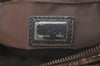 Authentic FENDI Zucchino Vintage Hand Bag Purse Canvas Leather Brown 2051K