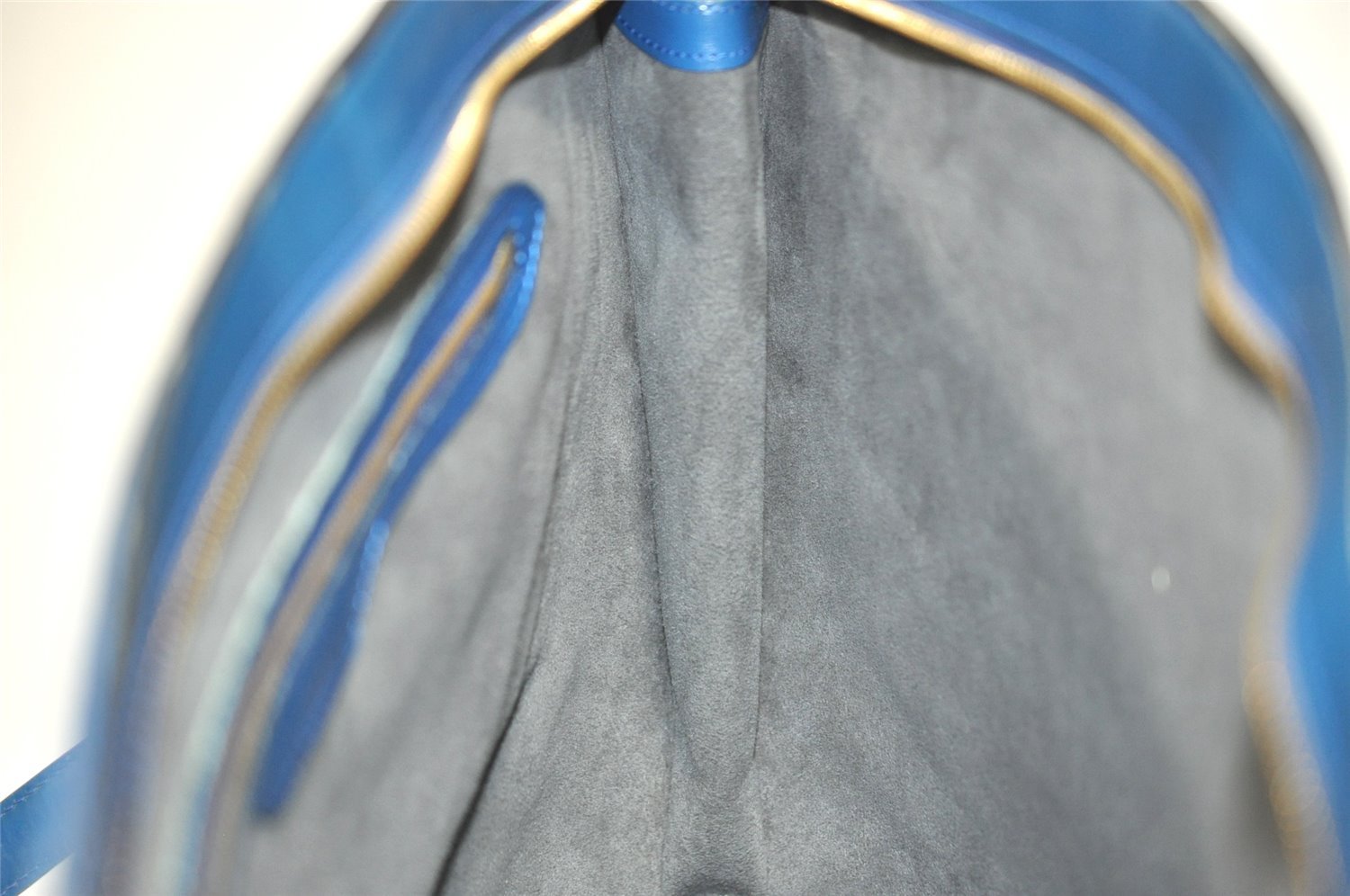 Auth Louis Vuitton Epi Saint Jacques Shopping Shoulder Bag Blue M52265 LV 2053I