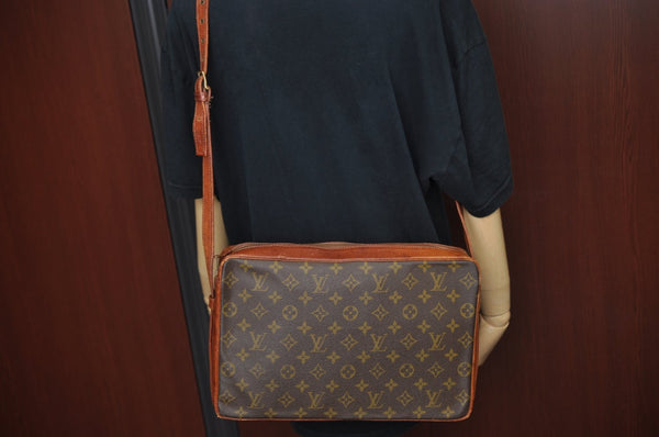 Authentic Louis Vuitton Monogram Sac Bandouliere 35 Shoulder Bag Old Model 2053J