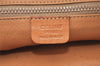 Authentic CELINE Macadam Blason Pattern Clutch Hand Bag PVC Leather Brown 2053K