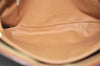 Authentic CELINE Macadam Blason Pattern Clutch Hand Bag PVC Leather Brown 2053K