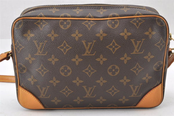 Authentic Louis Vuitton Monogram Trocadero 27 Shoulder Cross Bag M51274 LV 2054J