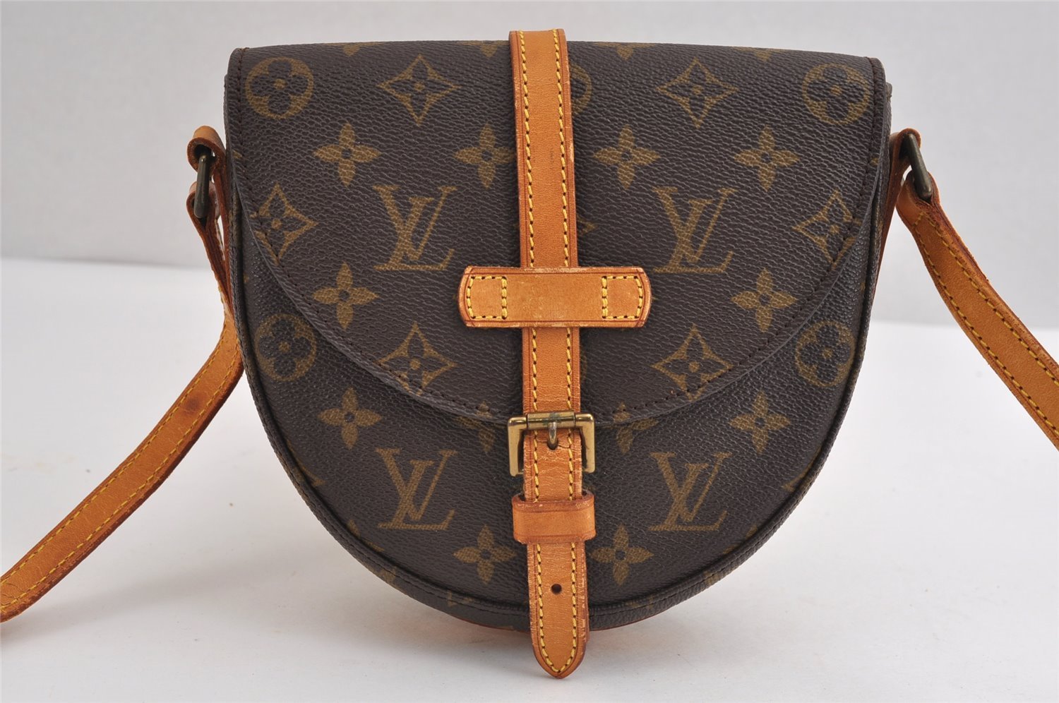 Authentic Louis Vuitton Monogram Chantilly PM Shoulder Cross Bag M51234 LV 2055J