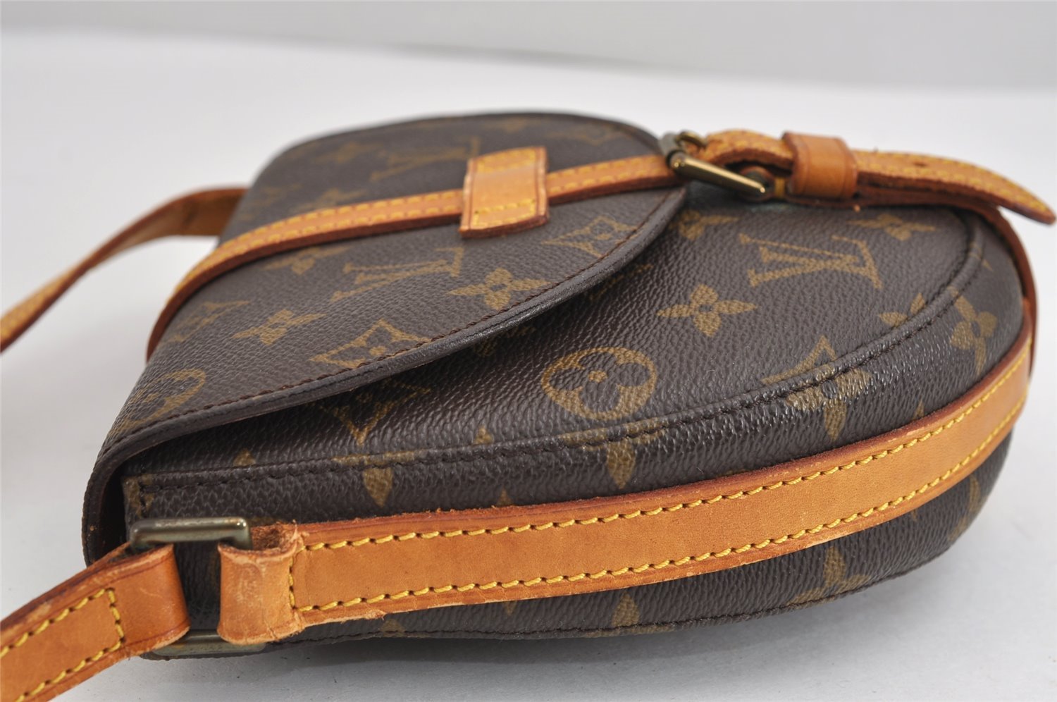 Authentic Louis Vuitton Monogram Chantilly PM Shoulder Cross Bag M51234 LV 2055J