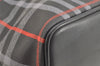 Authentic Burberrys BURBERRYS PVC Leather Drawstring Hand Bag Navy 2055K