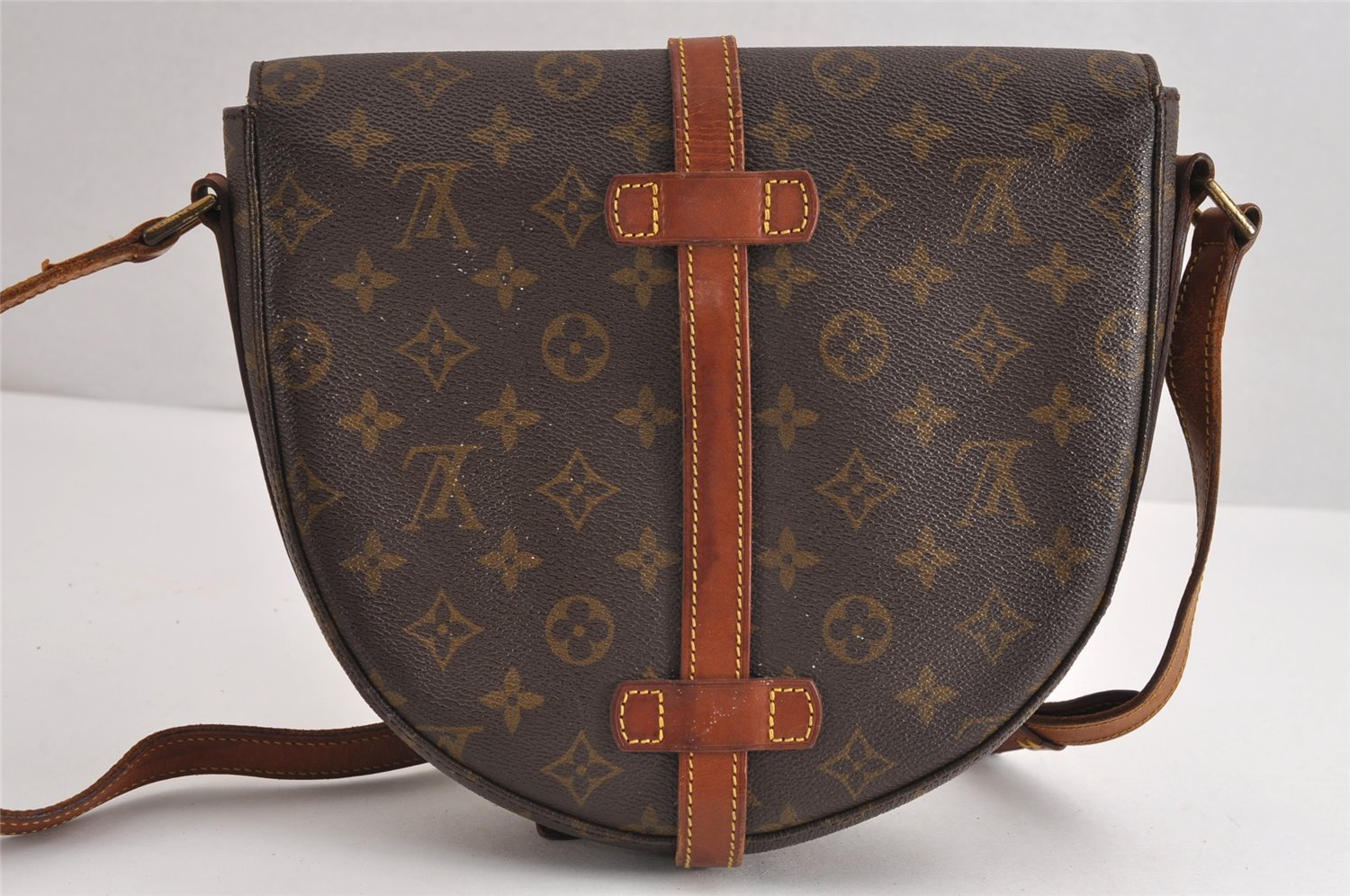 Authentic Louis Vuitton Monogram Chantilly GM Shoulder Cross Bag M51232 LV 2056J