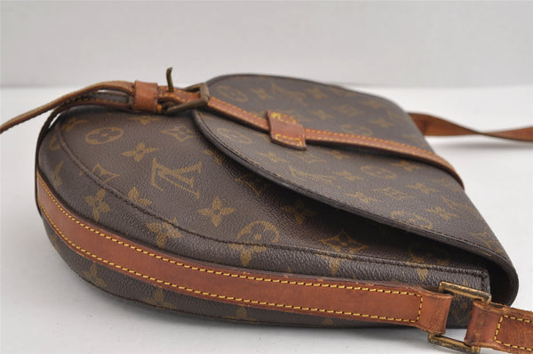 Authentic Louis Vuitton Monogram Chantilly GM Shoulder Cross Bag M51232 LV 2056J