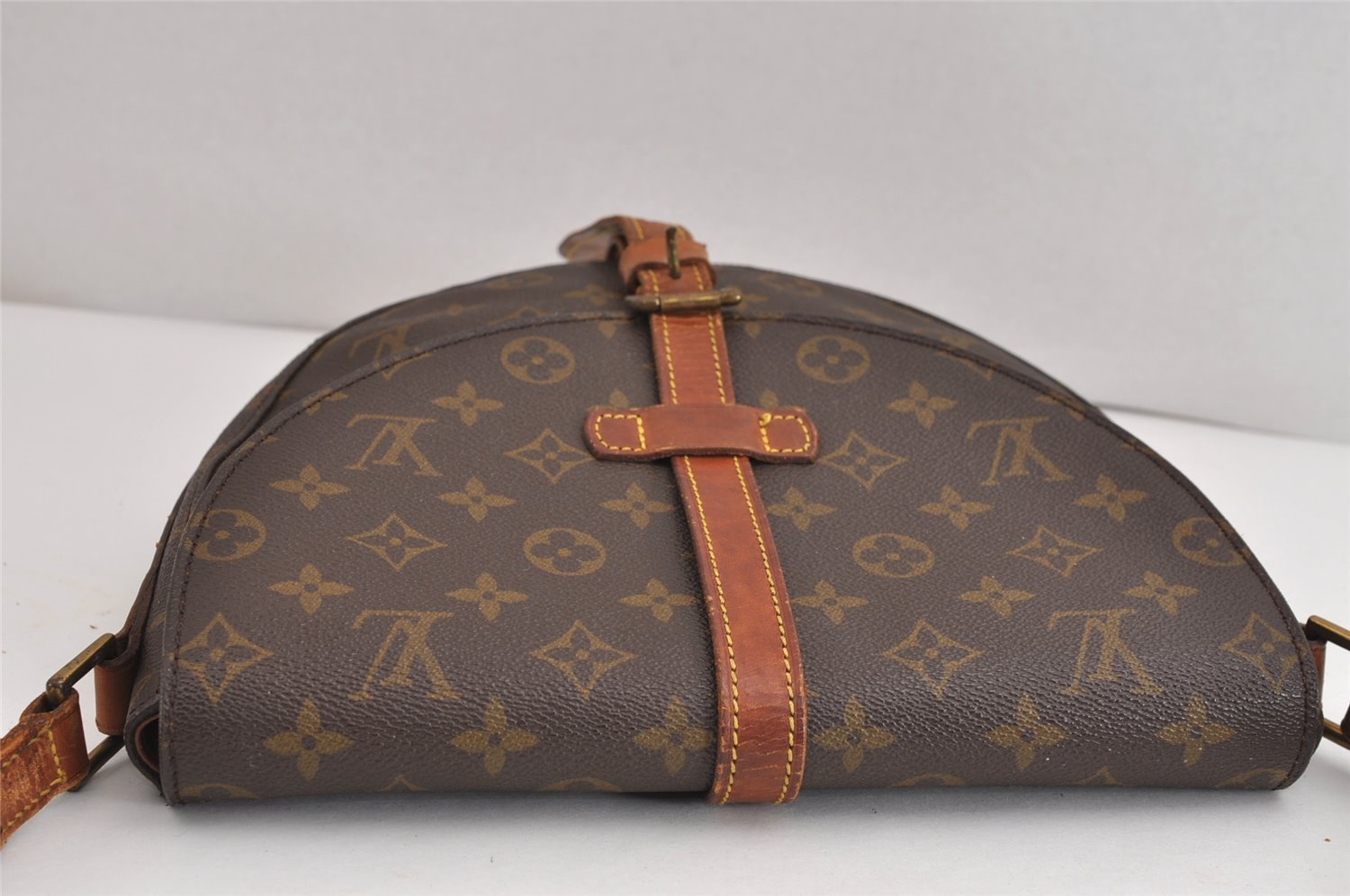 Authentic Louis Vuitton Monogram Chantilly GM Shoulder Cross Bag M51232 LV 2056J