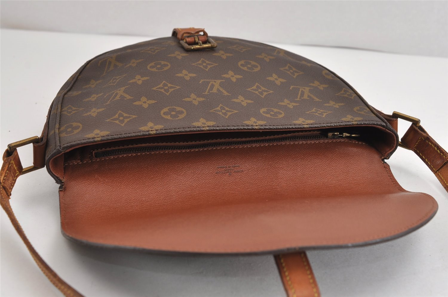Authentic Louis Vuitton Monogram Chantilly GM Shoulder Cross Bag M51232 LV 2056J