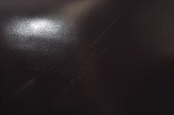 Authentic GUCCI Interlocking G Shoulder Bag Purse Enamel Dark Purple Junk 2057I