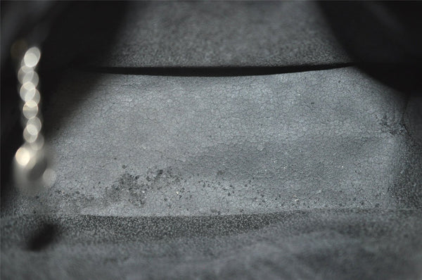 Authentic GUCCI Interlocking G Shoulder Bag Purse Enamel Dark Purple Junk 2057I