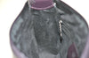 Authentic GUCCI Interlocking G Shoulder Bag Purse Enamel Dark Purple Junk 2057I