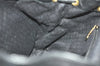 Authentic GUCCI Vintage Bamboo Drawstring Backpack Leather Black 2057K