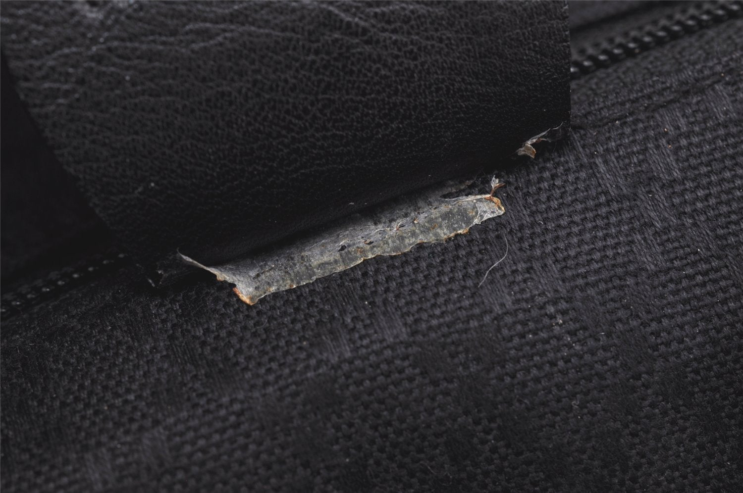 Authentic GUCCI Vintage Bamboo Drawstring Backpack Leather Black 2057K