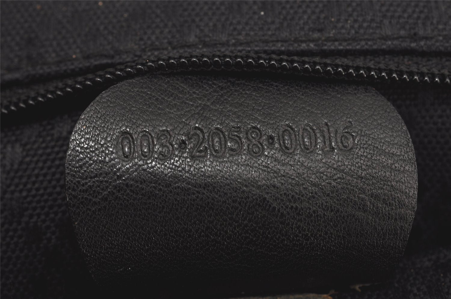 Authentic GUCCI Vintage Bamboo Drawstring Backpack Leather Black 2057K