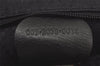 Authentic GUCCI Vintage Bamboo Drawstring Backpack Leather Black 2057K