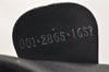 Authentic GUCCI Bamboo 2Way Shoulder Drawstring Bag Purse Enamel Black 2058K