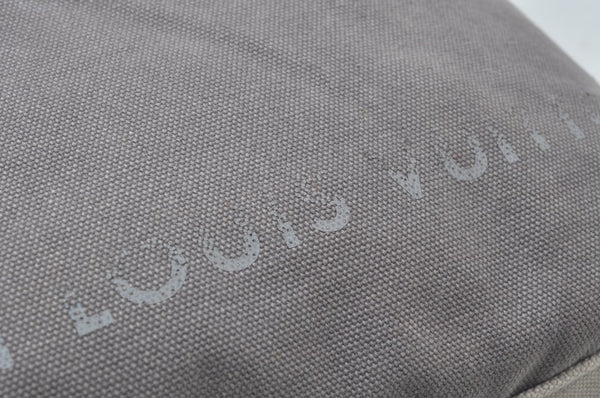 Authentic Louis Vuitton Fondation Exclusive Shoulder Tote Bag Canvas Gray 2059J