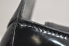 Authentic GUCCI Vintage Shoulder Hand Bag Purse Enamel Black Junk 2059K