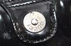 Authentic GUCCI Vintage Shoulder Hand Bag Purse Enamel Black Junk 2059K