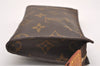 Authentic Louis Vuitton Monogram Pouch For Bucket PM LV Junk 2060J