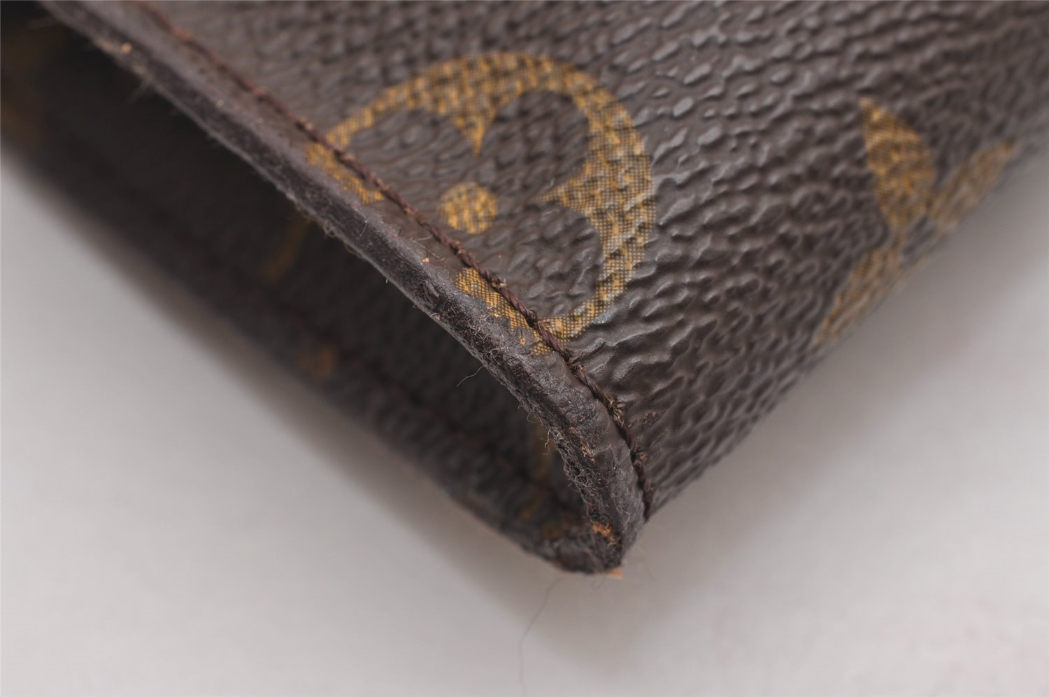 Authentic Louis Vuitton Monogram Pouch For Bucket PM LV Junk 2060J