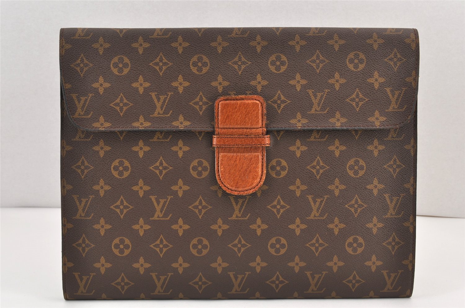 Authentic Louis Vuitton Monogram Poche Ministre Document Case Old Model LV 2060K